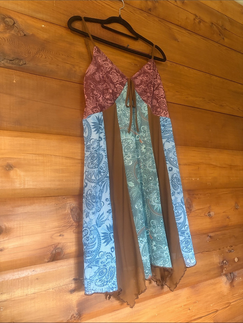 SHEIN V Neck Medium Boho Dress